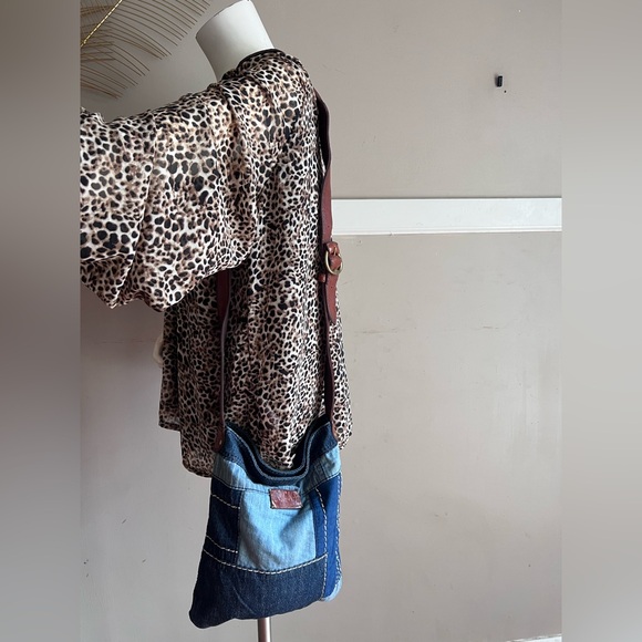 Lucky Brand Blue Denim Crossbody Bag - Picture 2 of 5